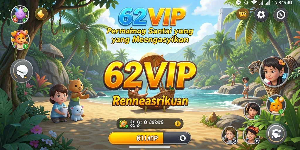 Tampilan gameplay 62VIP yang menyenangkan dan menarik.