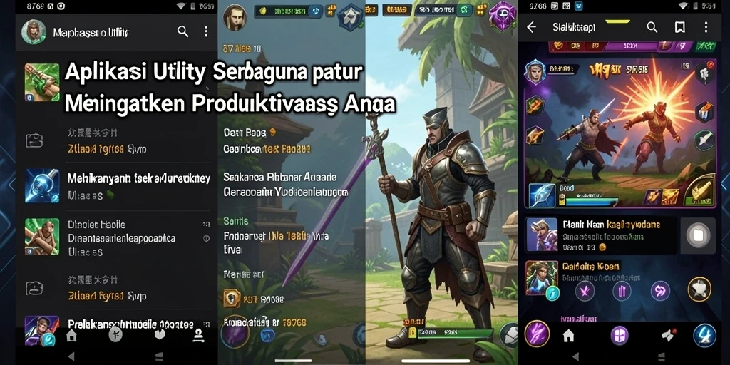Tampilan antarmuka aplikasi 8768 yang menarik dan fungsional.