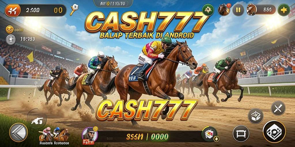 Gameplay balap seru dalam CASH777 dengan kendaraan yang cepat.
