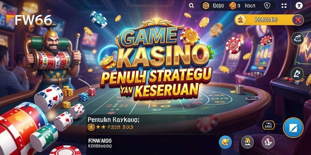 Tampilan menarik dan seru dari gameplay kasino di FW66.