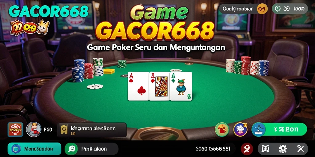 Tampilan menarik dengan gameplay poker yang seru
