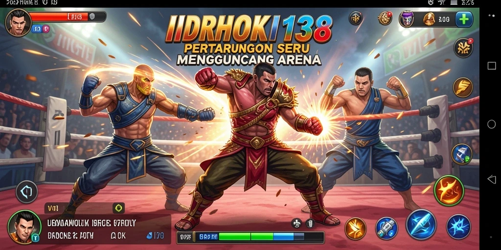 Tangkapan layar utama menunjukkan aksi pertarungan mendebarkan di IDRHOKI138.