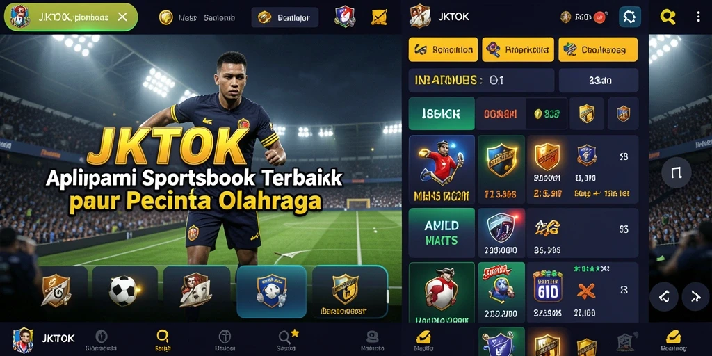 Tampilan gameplay utama JKTOK dalam taruhan olahraga.