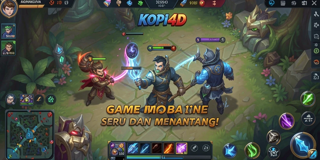 Tampilan karakter dan pertarungan seru di KOPI4D.