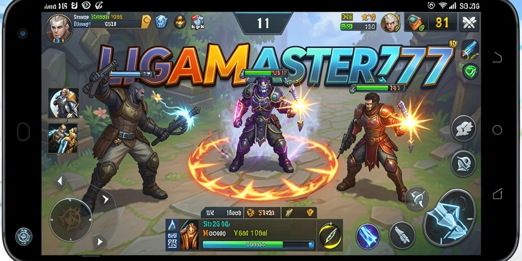 Tangkapan layar gameplay <strong>LIGAMASTER77</strong> yang menampilkan strategi pertempuran yang intens.