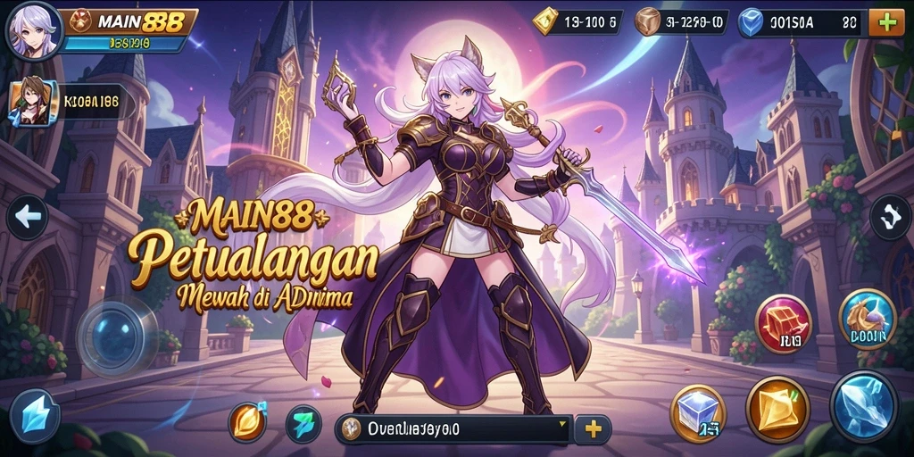 Screenshot utama MAIN88 menampilkan aksi seru dalam game Anime.