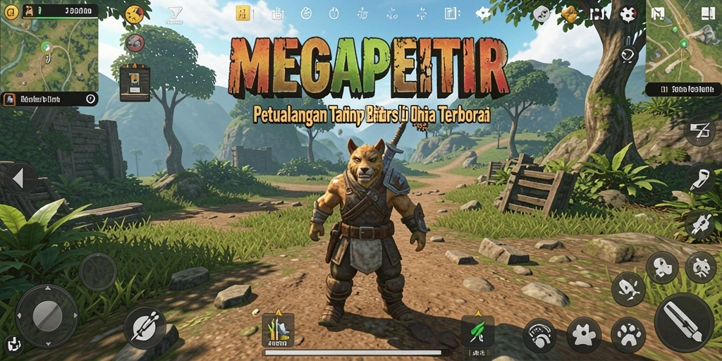 Tangkapan layar dari petualangan seru di MEGAPETIR.
