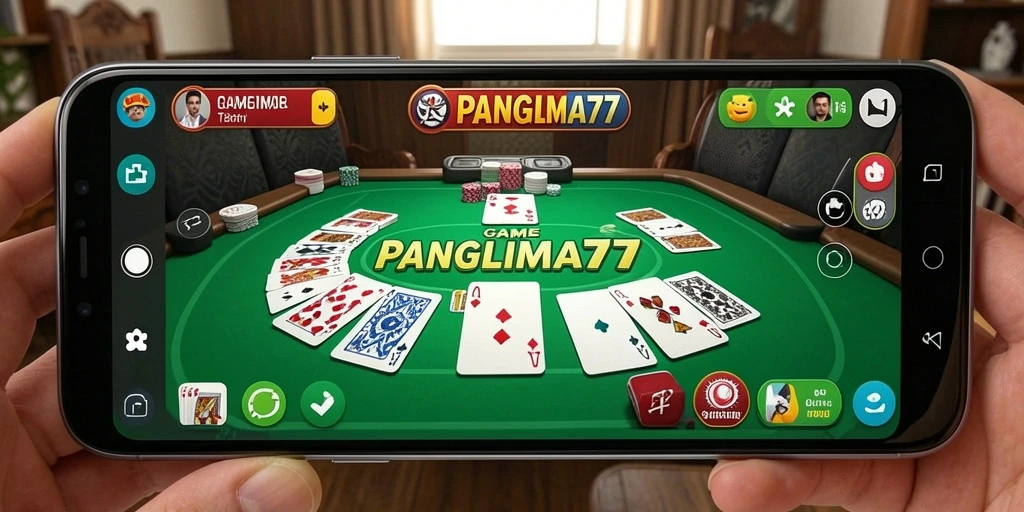 Screenshot gameplay PANGLIMA77 menampilkan keseruan bermain Gaple.