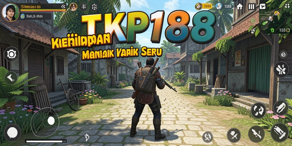 Screenshot utama TKP188 menunjukkan karakter dalam dunia simulasi yang mengesankan.