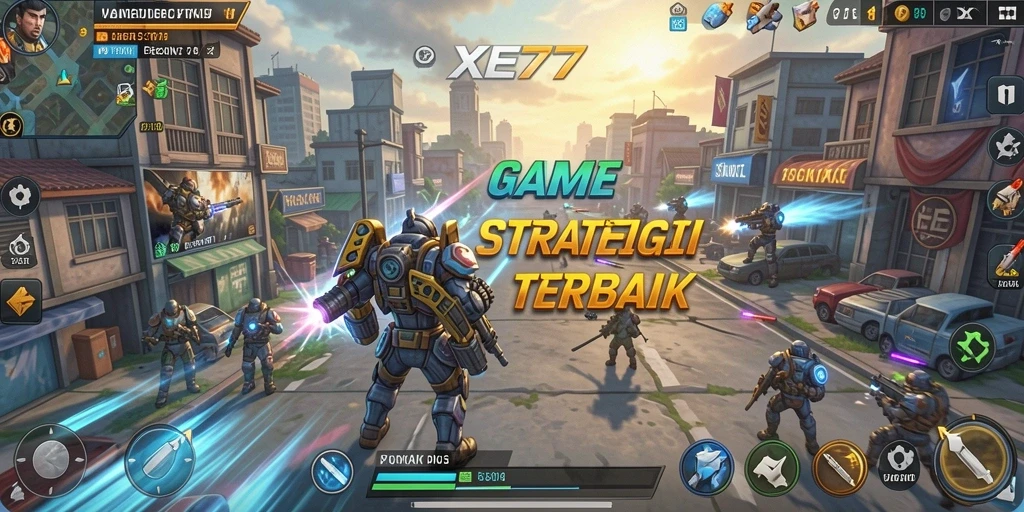Tampilan gameplay XE77 yang menarik dan penuh strategi.